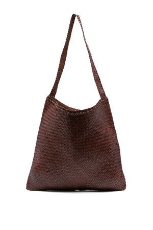 Ars Tote Burnt Brown Buffalo Calf Leather DRAGON DIFFUSION | 8848BRUCIATO